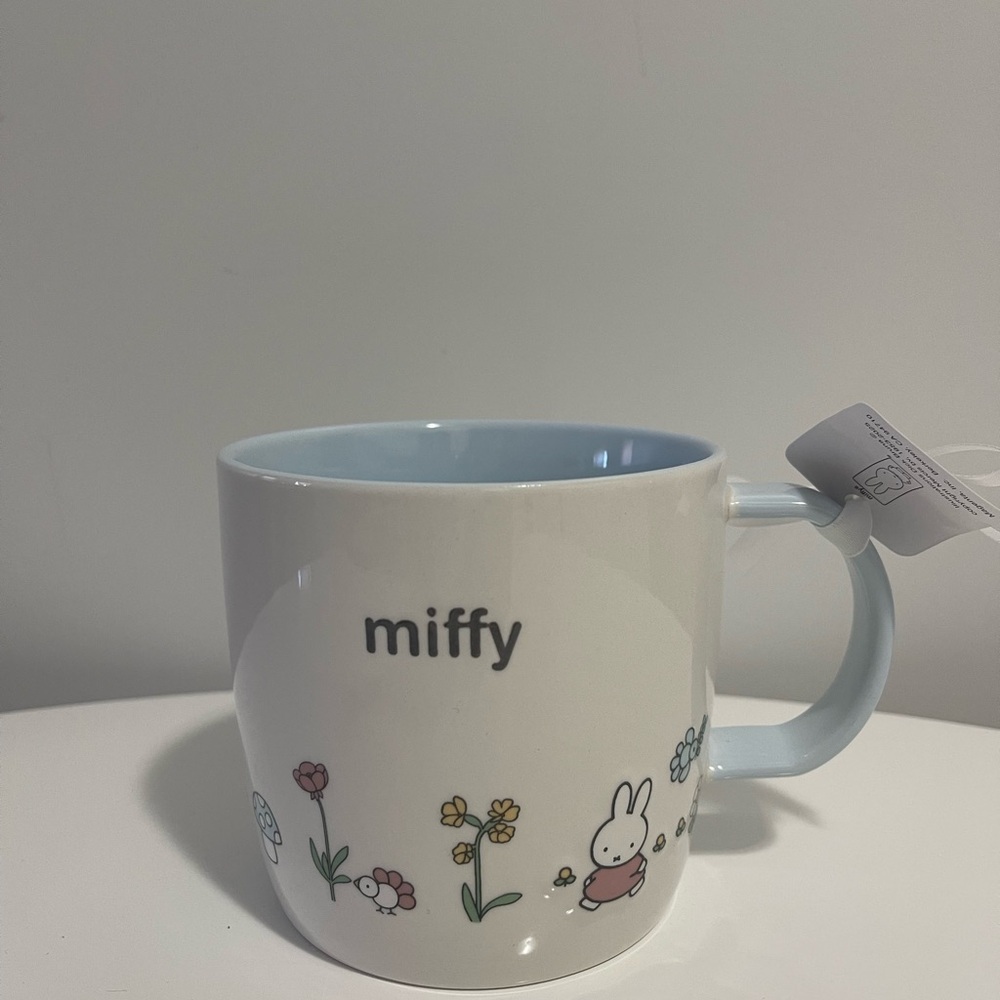Miffy Floral Mug with Blue Interior